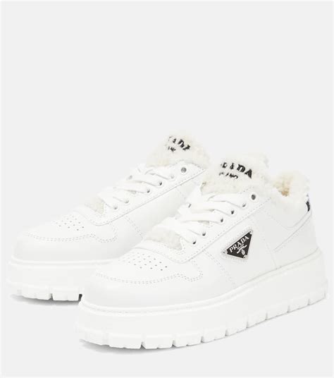 Prada shearling lined sneakers